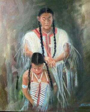 My Father the Warrior oil on canvas