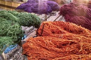 tierra wools hand dyed wool photo by karen butts