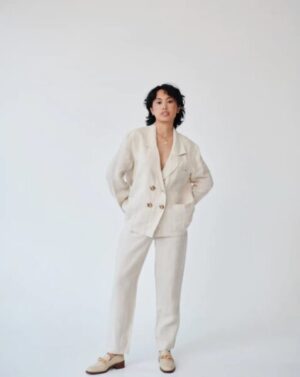 Ethically made linen suit