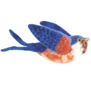 handmade felt barn swallow bird