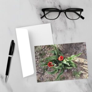 greeting card on desk